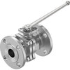 Ball valve Series: VZBF Stainless steel/PTFE Handle PN20 Flange 1.1/4" (32)